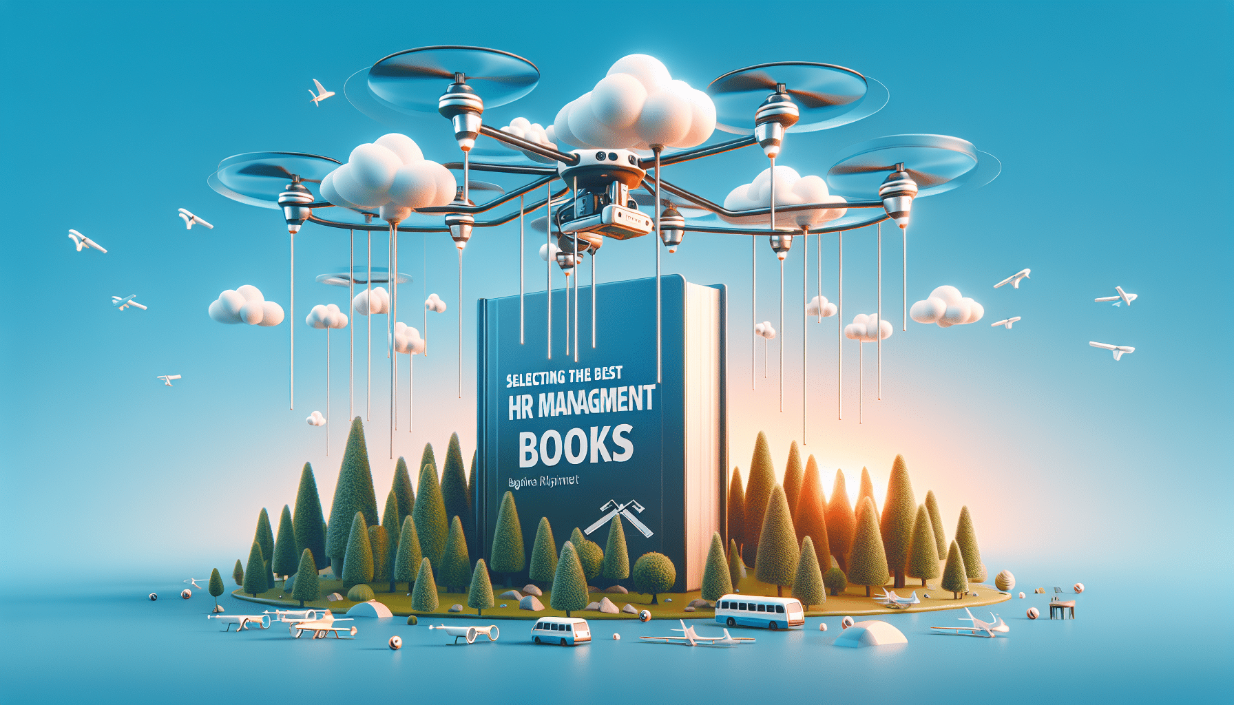 Illustration showing professionals interacting with HR books, reflecting concepts in 'a-detailed-guide-to-selecting-the-best-hr-management-books-interactive'.